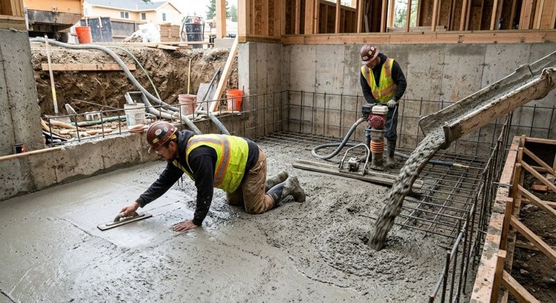 Basement Concrete Installation in New Baltimore, MI