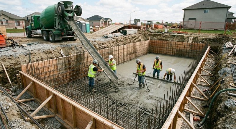 Basement Concrete Pouring in Troy, MI