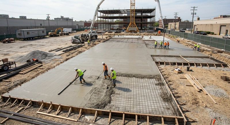 Commercial Slab Construction in Farmington, MI