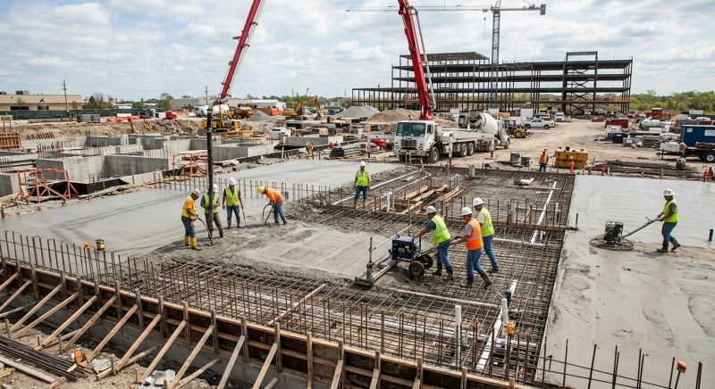 Commercial Slab Construction in Troy, MI