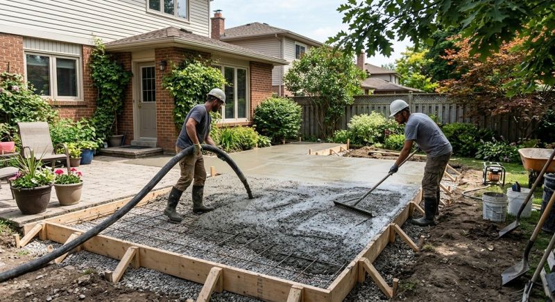 Concrete Flatwork Installation in Livonia, MI