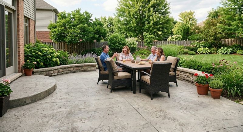 Concrete Patio Renovation in Troy, MI