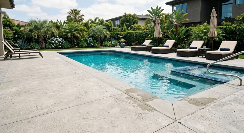 Concrete Pool Deck Installation in Troy, MI