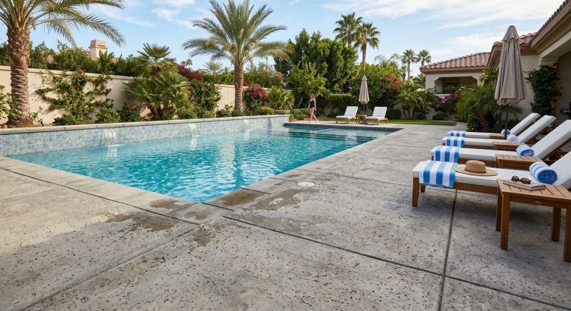 Concrete Pool Patio Installation in Troy, MI