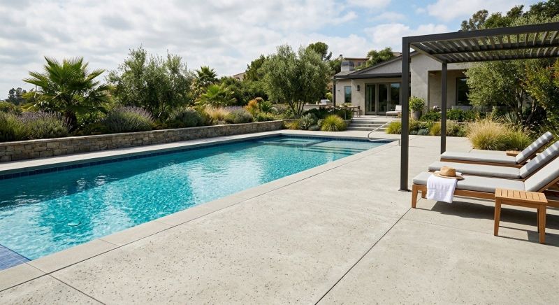 Concrete Pool Patio Installation in Troy, MI