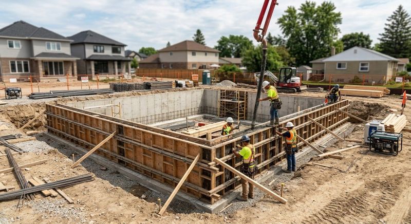 Foundation Construction in Birmingham, MI