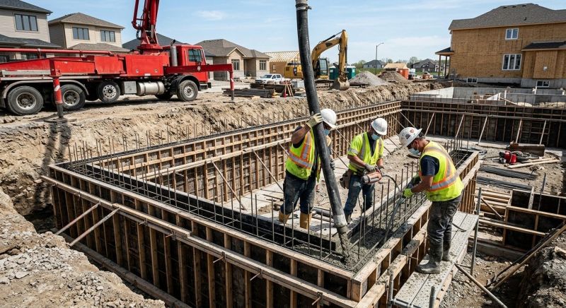 Foundation Wall Pouring in Fraser, MI