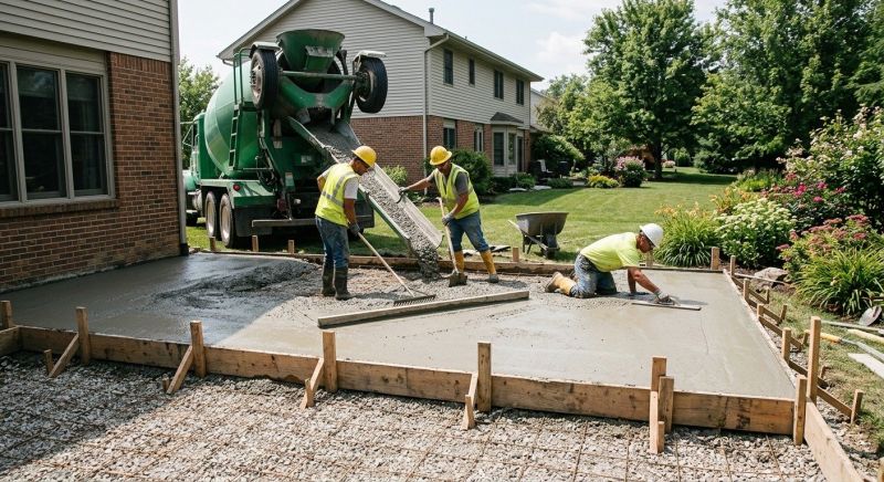 Patio Pouring Service in Troy, MI